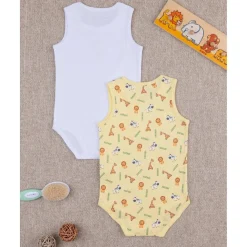 New Pack de 2 bodies blanco/amarillo algodón organico Descanso Y Ropa Interior·Bebé 3-36 Meses