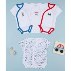 New Pack de 5 bodies de manga corta con cierre cruzado Ropa Y Accesorios·Bodies|Recién Nacido·Ropa Y Accesorios