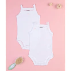 Pack de 2 Bodies Infantiles de Tirante Fino Ropa Y Accesorios·Bodies|Recién Nacido·Ropa Y Accesorios
