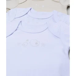 Clearance Pack de 5 bodies para reciénita beige y blanco Ropa Y Accesorios·Bodies|Recién Nacido·Ropa Y Accesorios