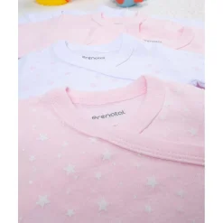 Online Pack de 5 bodies rosas, blancos y con estrellitas Ropa Y Accesorios·Bodies|Recién Nacido·Ropa Y Accesorios