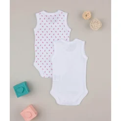 Outlet Pack de 2 Bodies sin Mangas para Niña Ropa Y Accesorios·Bodies|Recién Nacido·Ropa Y Accesorios