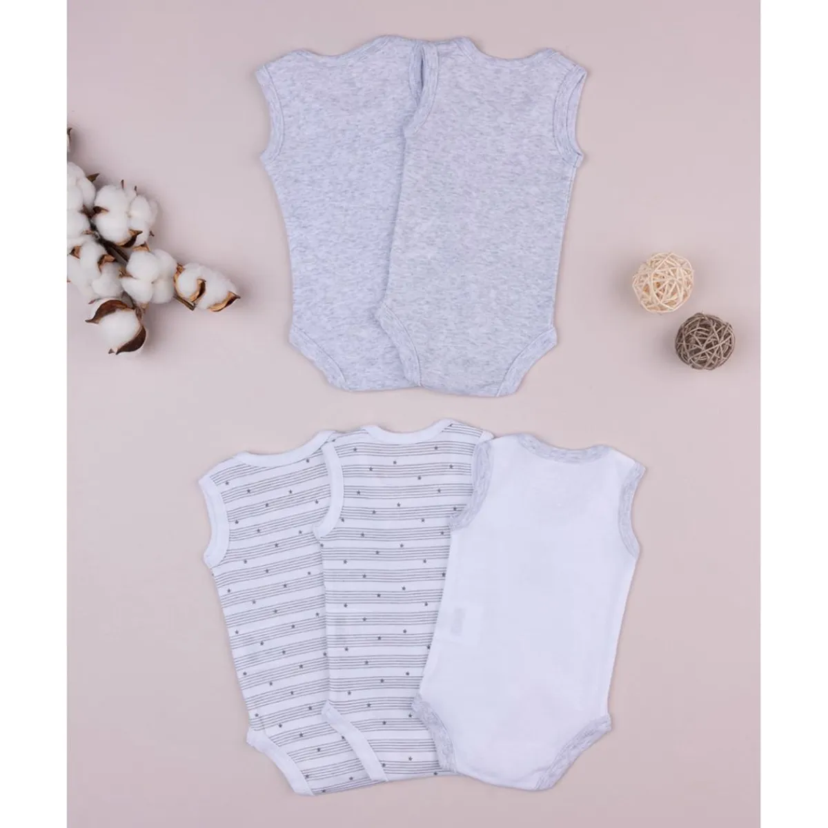 Sale Pack de 5 bodies sin mangas Recién Nacido·Ropa Y Accesorios|Ropa Y Accesorios·Bodies