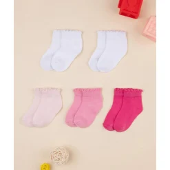 Pack de 5 Calcetines Cortos para Niña*Prenatal Best