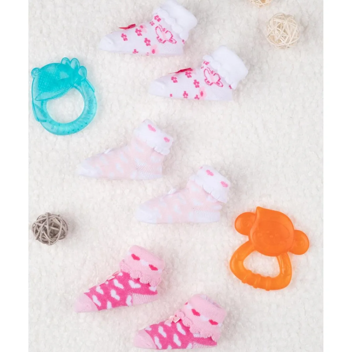 Pack de 3 Calcetines Niña Rosa Recién Nacido·Ropa Y Accesorios|Ropa Y Accesorios·Accesorios