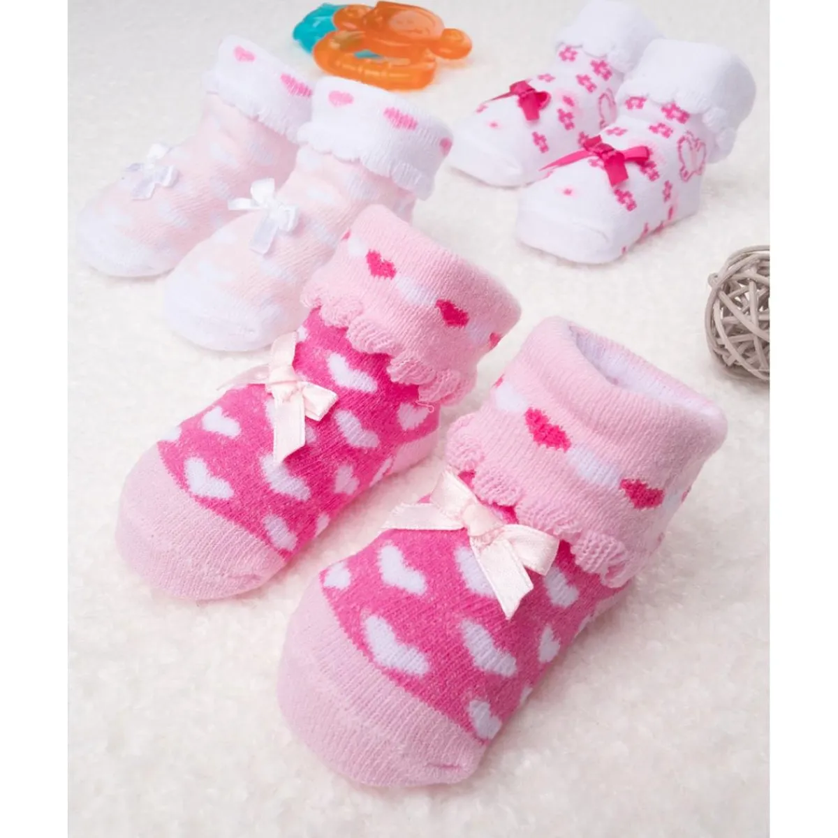 Pack de 3 Calcetines Niña Rosa Recién Nacido·Ropa Y Accesorios|Ropa Y Accesorios·Accesorios
