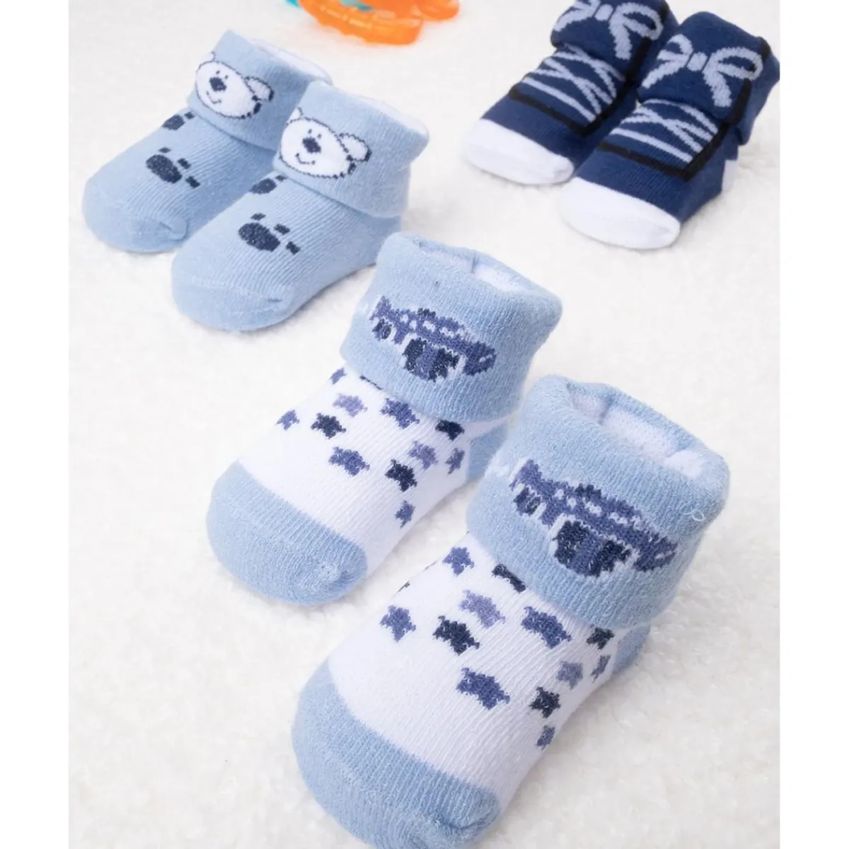Pack de 3 Calcetines Niño Azul*Prenatal Sale