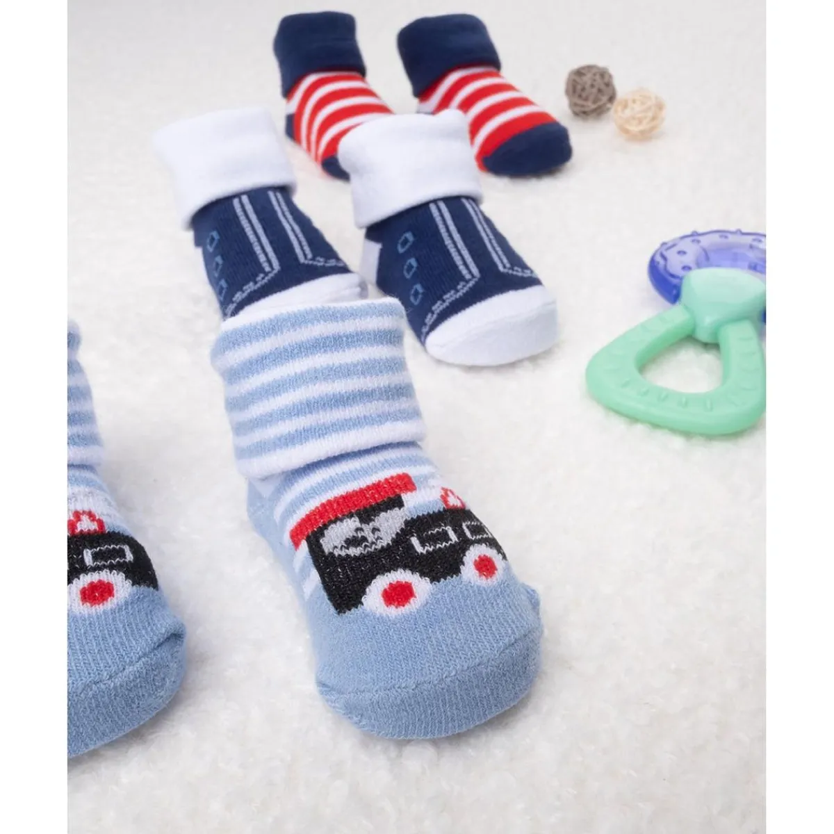 Hot Pack de 3 Calcetines Niño Variados Recién Nacido·Ropa Y Accesorios|Ropa Y Accesorios·Accesorios