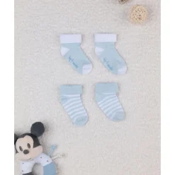 Pack de 2 calcetines para recién nacido azul y blanco*Prenatal Hot