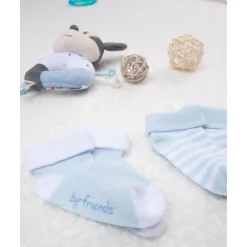 Pack de 2 calcetines para recién nacido azul y blanco*Prenatal Hot