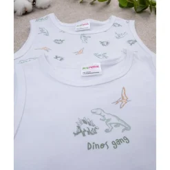 Online Pack de 2 Camisetas Interiores de Tirantes con Dinosaurios Descanso Y Ropa Interior·Infantil 2-10 Años