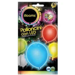 Online Pack de 5 globos LED (varios colores) Artículos De Fiesta Y Regalos