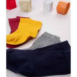 Pack de 4 pares de calcetines hasta la rodilla de color liso*Prenatal Online