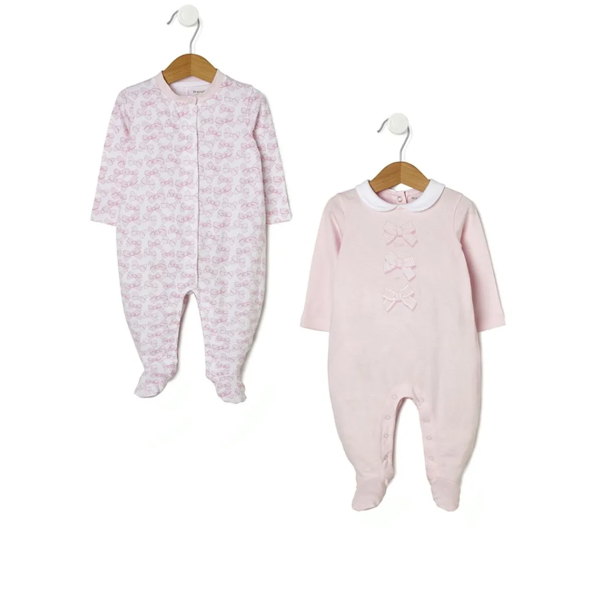 Pack de 2 pijamas con estampado de lazos*Prenatal