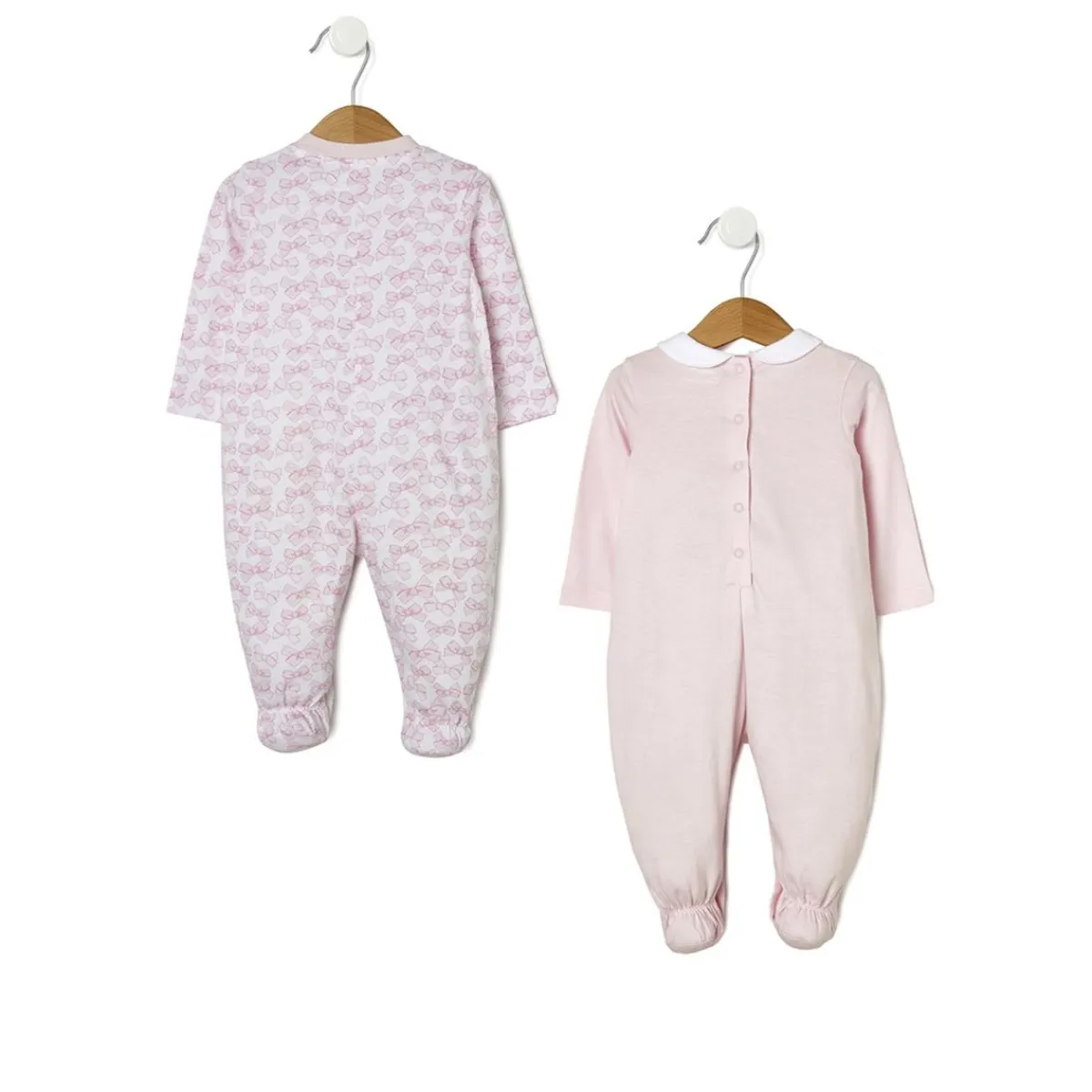 Pack de 2 pijamas con estampado de lazos*Prenatal