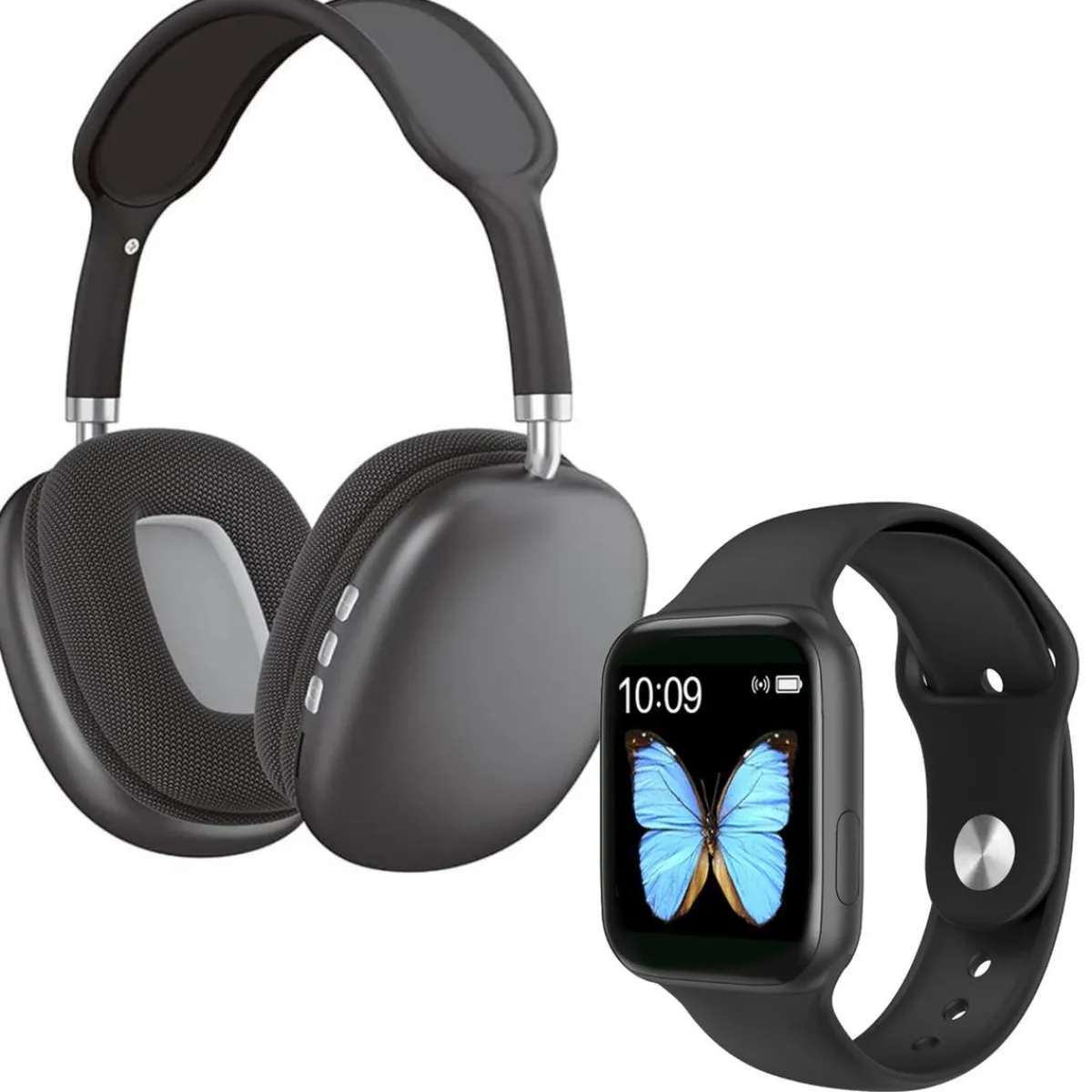 Pack Smartwatch + Auriculares Negro*KLACK EUROPE Outlet