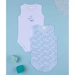 Discount Pack x2 camiseta de tirantes cuerpo Descanso Y Ropa Interior·Bebé 3-36 Meses