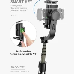 New Palo selfie con mando a distancia estabilizador L08 Figuras De Acción