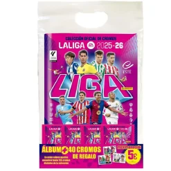 Hot - Starter Pack Álbum + 5 Sobres La Liga 2025-2026 Coleccionables Y Mini Mundos