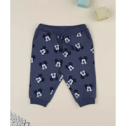 Online Pantalón azul de niño en felpa con estampado de Mickey Mouse Niño·Bebé Niño 3-36 Meses|Bebé Niño 3-36 Meses·Vaqueros, Pantalones Y Petos