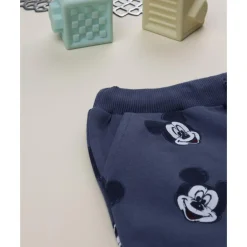 Online Pantalón azul de niño en felpa con estampado de Mickey Mouse Niño·Bebé Niño 3-36 Meses|Bebé Niño 3-36 Meses·Vaqueros, Pantalones Y Petos