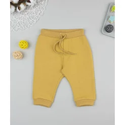 Clearance Pantalón bebé amarillo ocre felpado Bebé Niño 3-36 Meses·Vaqueros, Pantalones Y Petos|Niño·Bebé Niño 3-36 Meses