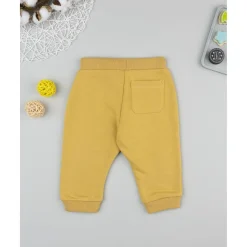 Clearance Pantalón bebé amarillo ocre felpado Bebé Niño 3-36 Meses·Vaqueros, Pantalones Y Petos|Niño·Bebé Niño 3-36 Meses