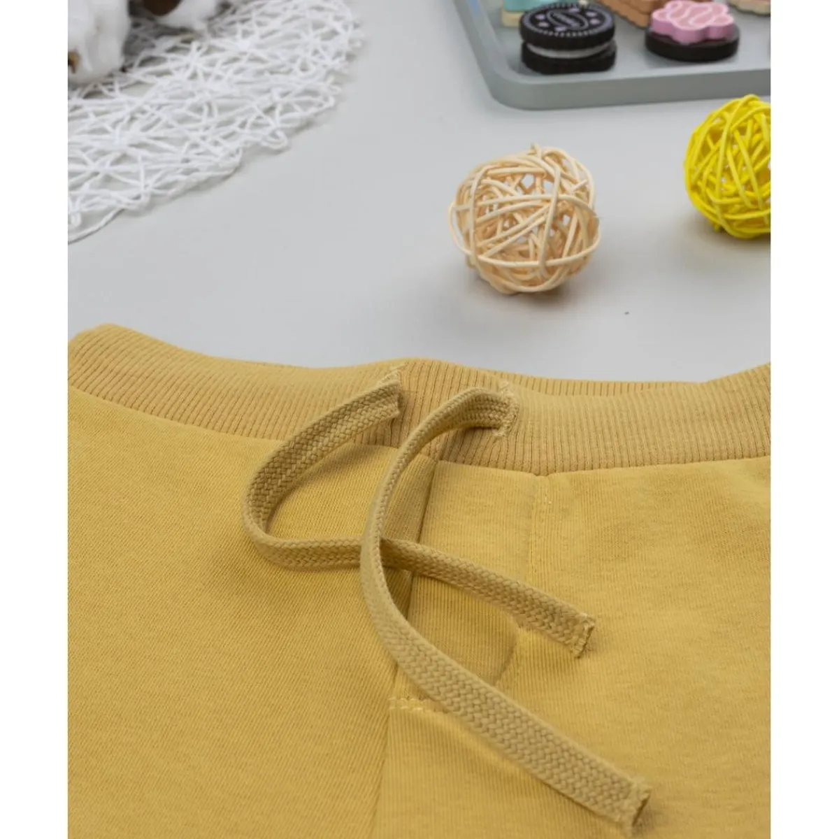 Clearance Pantalón bebé amarillo ocre felpado Bebé Niño 3-36 Meses·Vaqueros, Pantalones Y Petos|Niño·Bebé Niño 3-36 Meses