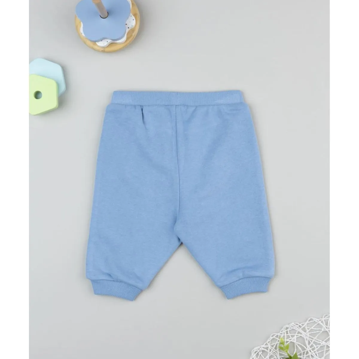 Pantalón de felpa azul claro para niño*Prenatal Sale