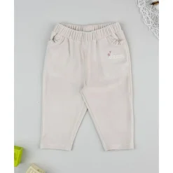 Pantalón de niña en terciopelo beige*Prenatal Hot