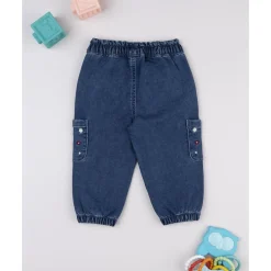 Discount Pantalón denim de niña con bordados Niña·Bebé Niña 3-36 Meses|Bebé Niña 3-36 Meses·Vaqueros, Pantalones Y Petos