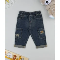 Pantalón denim de niño con parches y bolsillos*Prenatal Sale