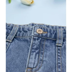 New Pantalón denim niña florecitas Niña 2-10 Años·Vaqueros, Pantalones Y Petos|Niña·Niña 2-10 Años
