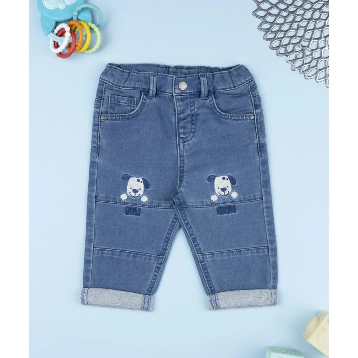 Discount Pantalón denim niño con bordado Dog Niño·Bebé Niño 3-36 Meses|Bebé Niño 3-36 Meses·Vaqueros, Pantalones Y Petos