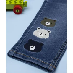New Pantalón denim niño con patch de ositos Niño·Bebé Niño 3-36 Meses|Bebé Niño 3-36 Meses·Vaqueros, Pantalones Y Petos