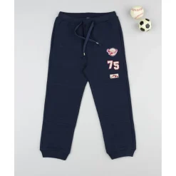 Pantalón felpado azul noche niño con estampado*Prenatal Hot