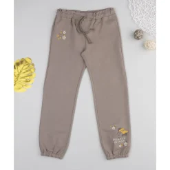 Pantalón marrón de felpa para niña con estampado de Minnie*Prenatal New