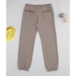 Pantalón marrón de felpa para niña con estampado de Minnie*Prenatal New