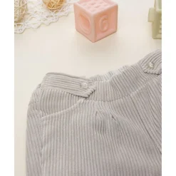 Clearance Pantalón niña beige de canalé con bordados Niña·Bebé Niña 3-36 Meses|Bebé Niña 3-36 Meses·Vaqueros, Pantalones Y Petos