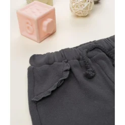 Pantalón niña gris antracita en punto suave*Prenatal Outlet