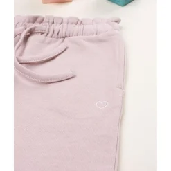 Pantalón niña rosa con cintura fruncida Bebé Niña 3-36 Meses·Vaqueros, Pantalones Y Petos|Niña·Bebé Niña 3-36 Meses