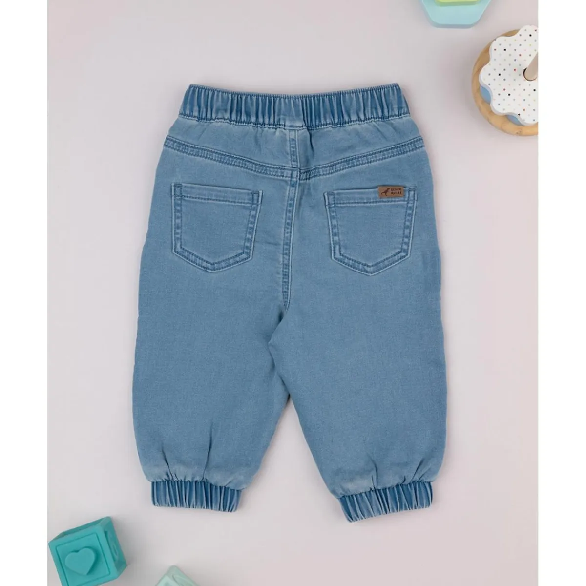 Pantalón niño azul denim con bolsillos*Prenatal Sale