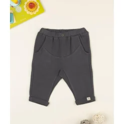 Pantalón niño gris antracita en punto suave*Prenatal Clearance