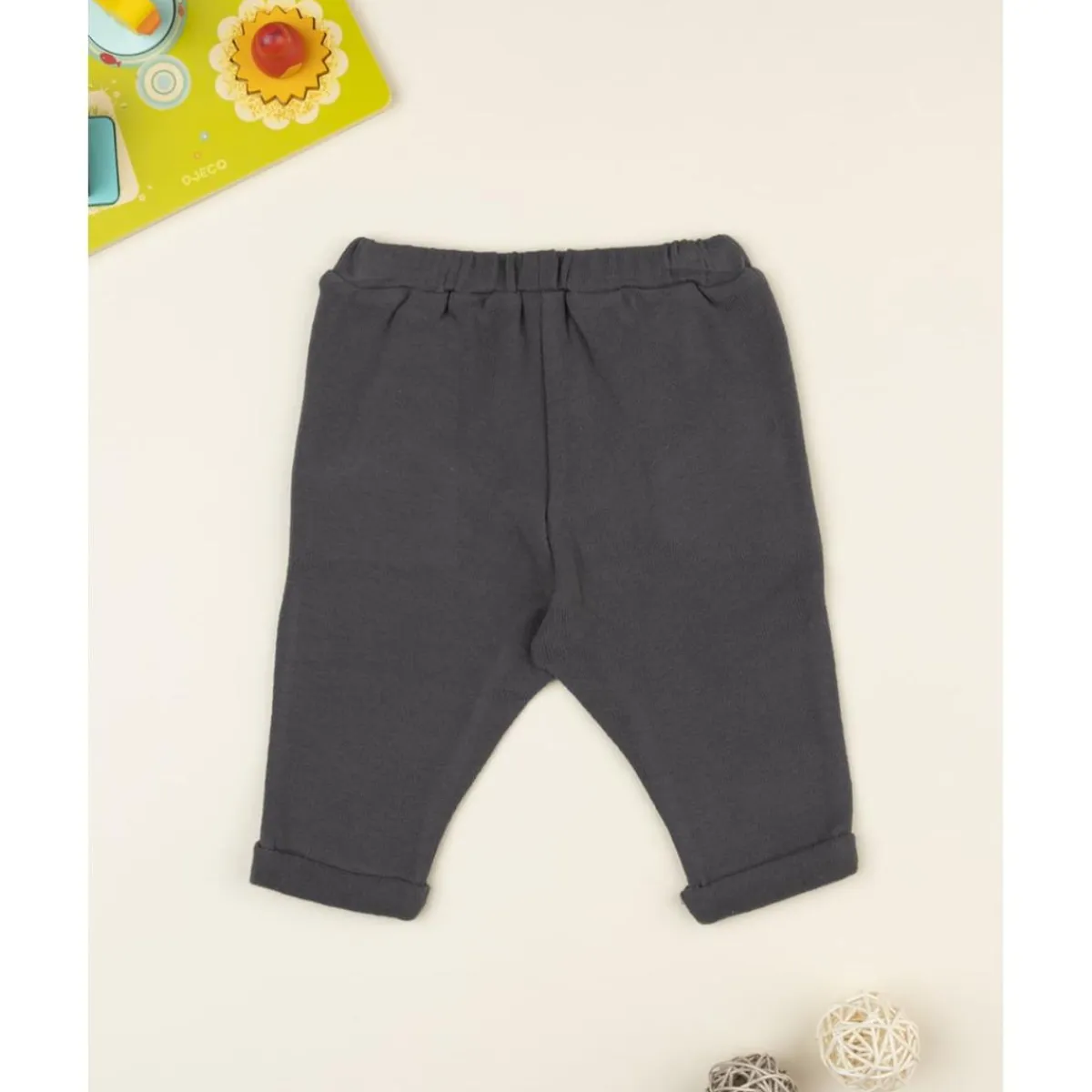 Pantalón niño gris antracita en punto suave*Prenatal Clearance