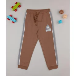 Pantalón niño marrón con bandas laterales Niño 2-10 Años·Vaqueros, Pantalones Y Petos|Niño·Niño 2-10 Años