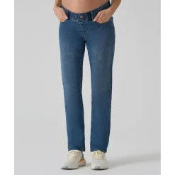Clearance Pantalón premamá de denim con banda elástica Premamá·Moda|Moda·Pantalones, Faldas Y Leggins