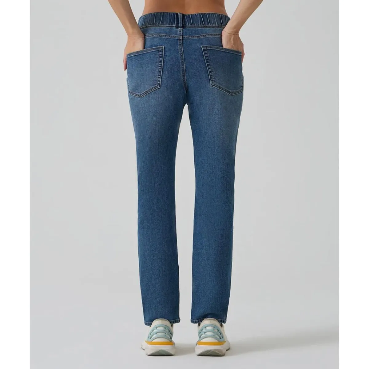 Clearance Pantalón premamá de denim con banda elástica Premamá·Moda|Moda·Pantalones, Faldas Y Leggins