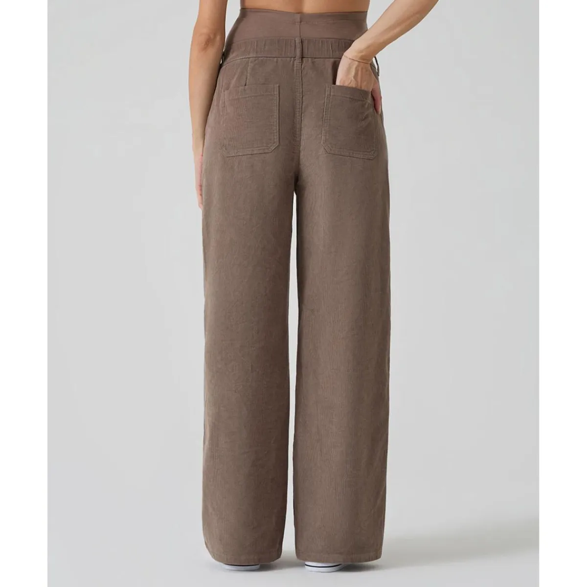 Pantalón premamá de pana marrón*Prenatal Sale