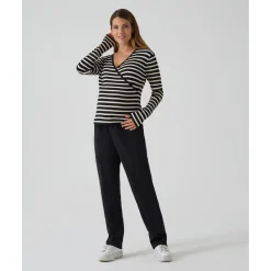 New Pantalón premamá de pierna ancha negro Premamá·Moda|Moda·Pantalones, Faldas Y Leggins