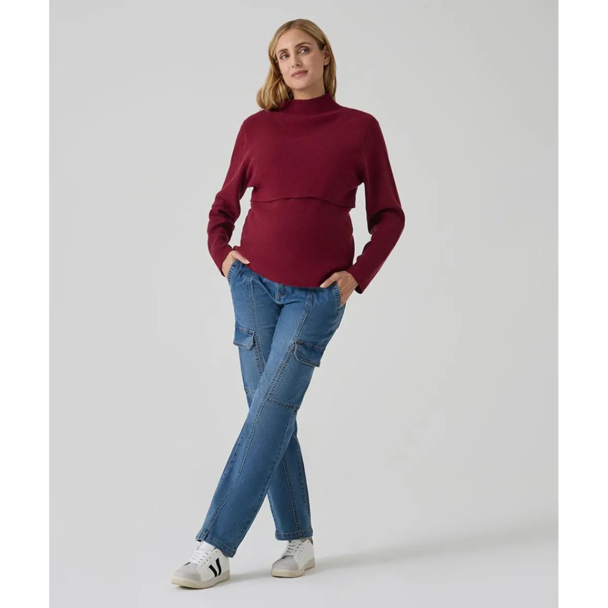 Best Pantalón premamá denim cargo Premamá·Moda|Moda·Pantalones, Faldas Y Leggins